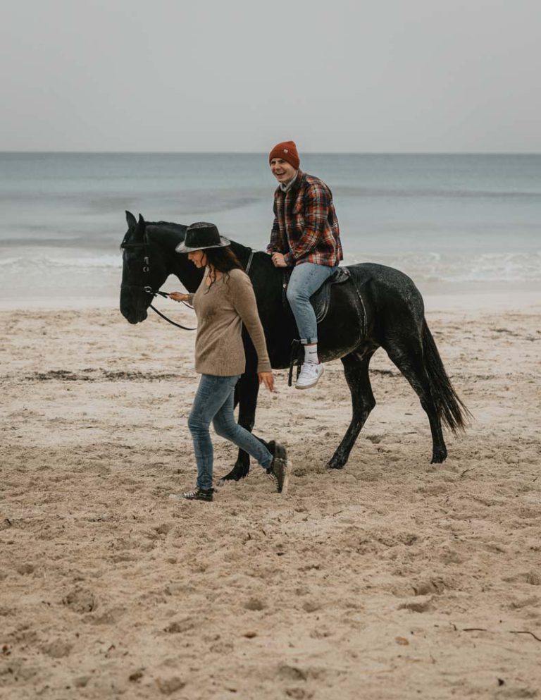 Shooting mit Pferd im Hochzeitsfotografie Bootcamp Mallorca